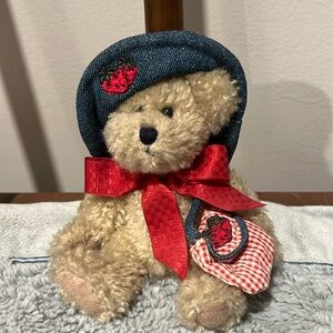 Boyd’s Bears Alice B. Patchbeary Head Bean Collection strawberry 6in